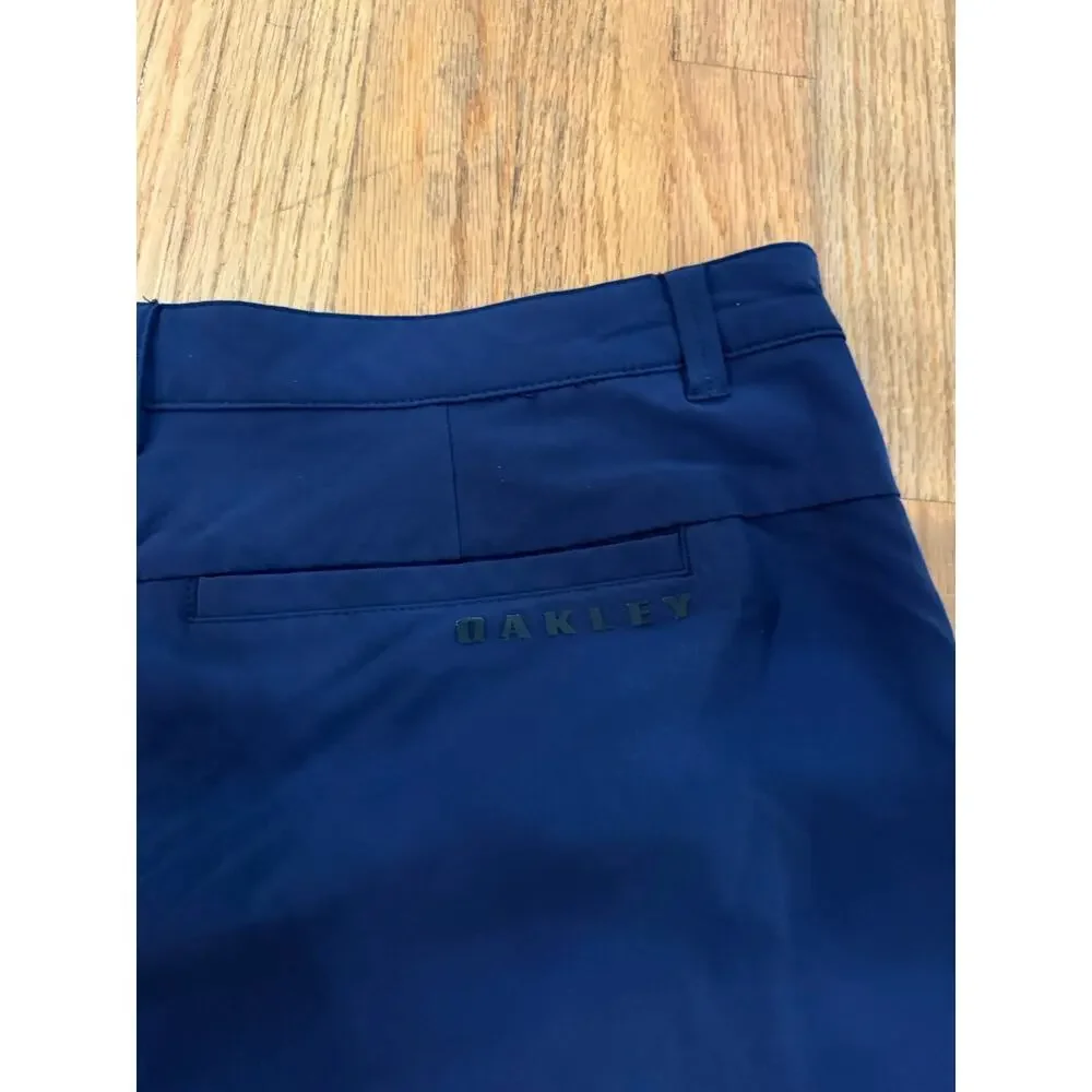 Oakley Golf Shorts Mens 38 Blue Regular Fit Performance Flat Front RN 96548